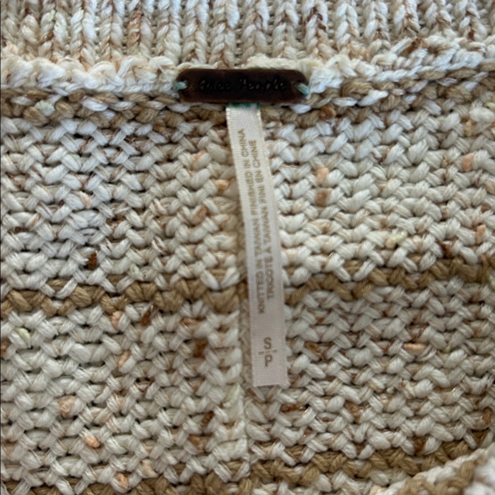 FREE PEOPLE Starlit striped sweater *beige/oatmeal* - Picture 12 of 14